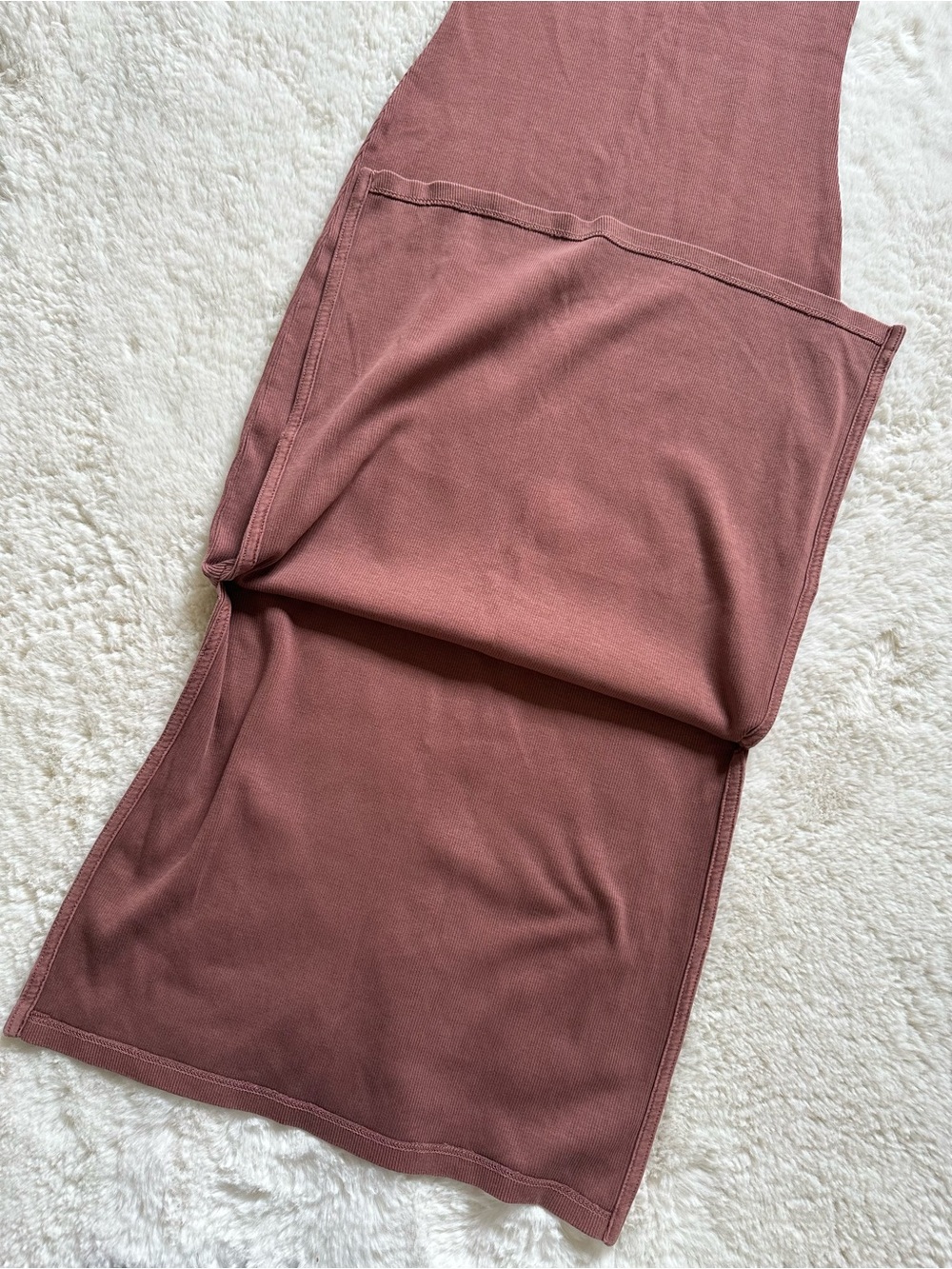 Old Navy Dusty Brown Ribbed Tank Midi Dress XS - Picture 8 of 11